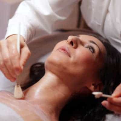 Treating a patient with a chemical peel